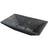 Imso ceramiche - Lavabo Trapezio Nero Levigato in marmo - ISLATRANE
