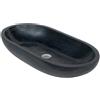 Imso ceramiche - Lavabo Ovale Basalto Nero - ISLAOVBNE