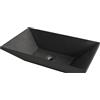 Imso ceramiche - Lavabo Trapezio Basalto Nero - ISLATRABN