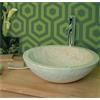 Imso ceramiche - Lavabo Rotondo Beige Levigato in marmo - ISLATOBEG