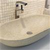 Imso ceramiche - Lavabo Ovale Beige Levigato in marmo - ISLAOVBGD