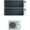 Daikin CLIMATIZZATORE DAIKIN STYLISH NEW REAL BLACKWOOD DUALSPLIT 9000+9000+2MXM50M/N R-32