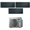 Daikin CLIMATIZZATORE DAIKIN STYLISH NEW REAL BLACKWOOD TRIALSPLIT 7000+7000+12000+3MXM52M/N R-32