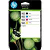 HP Confezione da 4 cartucce di inchiostro nero, ciano, magenta, giallo originali HP 963