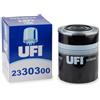 UFI Filters, Filtro Olio 23.303.00, Filtro Olio per Ricambio, Adatto a Auto, Applicabile su Diversi Modelli Benati, Fiat Hitachi, Lancia, New Holland, Alfa Romeo, Citroen, Fiat, Opel, Peugot, Renault