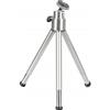 Hama Mini treppiede con testa a sfera 3D per cellulare, fotocamera o action cam, mini treppiede in metallo - argento