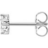 Thomas Sabo Orecchini Singoli da Donna Oro Pietra Bianca Argento Sterling 925 H2186-414-14