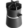 WMF Gourmet - Affettatrice a spirale con porta residui, 14 cm, manuale, taglierina a spirale, a strisce e spirali