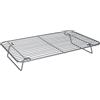 Master Class MasterClass Smart Ceramic Roasting / Cooling Rack con rivestimento antiaderente e gambe pieghevoli, filo in acciaio al carbonio, grigio, 35,5 x 23 cm