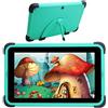 CWOWDEFU Tablet per bambini da 7 pollici Android Tablet PC 2024 Tabletas 32 GB WiFi Kids Tablet per Bambini 3 a 6 anni (verde)