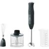 Electrolux E4HB1-6GG, Frullatore a Immersione Create 4 con Tecnologia TruFlow, Motore 600 W, Accessori Inclusi, Piede in Plastica Nero, Miscelazione Precisa e Potente