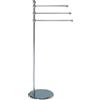 CAOS ARREDOBAGNO Caos Arredo Bagno Italiano - Piantana Intesa tre bracci porta salviette [sfera metallo] - P0175
