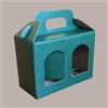 LUCGEL 10 Pz Scatola Astuccio Porta 2 Vasetti Salse Creme in Cartoncino Seta Verde 170x80H120mm