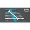 Hazet 163-95/8 Serie Di Chiavi A Forchetta Doppia, Argento, Numero Utensili 8