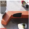 Elleci Office MANTRA Schienale triangolare per Pouf attesa rivestimenti tessuto Angel class 1 IM