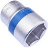 AERZETIX - Bussola 3/4x32mm con Impronta 6 Lati - Punta Corta - per Chiave/Cricchetto Manuale/Pneumatico - Corpo Cilindrico - Esagonale/Utensile Manuale - Acciaio CR-V - Argento - C47224