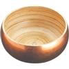 Artesa Artesà Insalatiera di Bambù 17 cm con Finitura Laccata in Rame, Ciotola Frutta