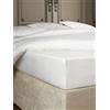 De Witte Lietaer Bumblebee Lussuoso Lenzuolo con Angoli in Percalle di Cotone, Cotone, Bianco, 160 x 200 x 30 cm