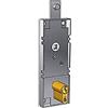 PREFER serratura per basculante/garage cilindro a profilo europeo interasse 70 mm con leva di sblocco antieffrazione