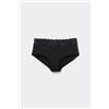 Tezenis Culotte In Cotone Con Pizzo Riciclato Donna Nero
