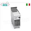 FRY TOP a GAS con PIASTRA LISCIA in COMPOUND, ZONA COTTURA da mm 396x667
