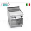 FRY TOP ELETTRICO su VANO a GIORNO con PIASTRA LISCIA in COMPOUND