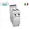 FRIGGITRICE ELETTRICA su MOBILE, 2 VASCHE da 7+7 LITRI
