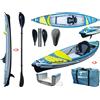 Tahe - Bic Sport Canoa Gonfiabile Air Breeze Full HP 1 107183 + Pagaia Pro Carbon-4 div. in 4 parti TAHE / Bic Sport