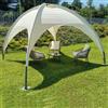 GAZEBO IN ACCIAIO DA GIARDINO O DA ESTERNO CON FORMA OVALE IGLOO