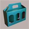 LUCGEL 10 Pz Scatola Astuccio Porta 3 Vasetti Salse Creme in Cartoncino Seta Verde 190x60H120mm