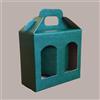 LUCGEL 10 Pz Scatola Astuccio Porta 2 Vasetti Salse Creme in Cartoncino Seta Verde 130x60H120mm