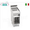FRY TOP a GAS su VANO a GIORNO con PIASTRA LISCIA in compound, ZONA COTTURA da mm 393x500