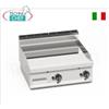 FRY TOP a GAS con PIASTRA LISCIA in compound, ZONA COTTURA da mm 793x500