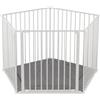 Baby Dan Recinto Baby Dan Park A Kid con porta e materasso grigio Bianco