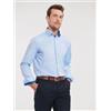 Russell Abbigliamento personalizzate. Camicia Men´s Long Sleeve Tailored Contrast Herringbone Shirt Rusell - Russell personalizzate o neutre