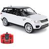 CMJ RC Cars Range Rover Sport Telecomando con licenza ufficiale Auto Scala 1:14 Luci di lavoro 2.4 Ghz Bianco