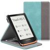 FINTIE Custodia per Pocketbook Touch HD 3 / Touch Lux 4 /Touch Lux 5/ Basic Lux 2/ Color 2020 - [Multi-angli] Protettiva Case con Hand Strap e Funzione Auto Sveglia/Sonno, Turquoise