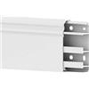 Cablecoach Cable Coach - Battiscopa, 6 m, profilo Berlino, 20 x 80 mm, in PVC, con canalina per cavi integrata, colore: Bianco, altezza: 80 mm (4 pezzi, lunghezza 1,5 m)
