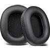 SOULWIT Padiglioni Auricolari in Pelle Proteica Morbida con Memory Foam ad Alta Densità per Audio Technica ATH M50X M50XBT M50RD M40X M30X M20X MSR7 SX1, Cuffie Cuscinetti Sostitutive di Ricambio-Nero