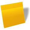 Durable 174804 Buste con Magneti al Neodimio A4 Orizzontale, Confezioni da 10 Pezzi, Giallo