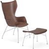 KARTELL poltrona K/WOOD con poggiapiedi S/WOOD SMART WOOD - 4916+4919-SC