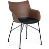 KARTELL sedia con braccioli poltroncina Q/WOOD - 4913-SN