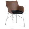KARTELL sedia con braccioli poltroncina Q/WOOD - 4914-SC