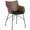 KARTELL sedia con braccioli poltroncina Q/WOOD - 4914-SN