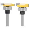 WSOOX 6mm Gambo Biscuit Carburo di Cemento Fresa Set With Bottom Bearing C3 Carbide Slotting Fresa