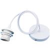 Eterspr E27 Lampade a Sospensione Accessori, Retro Plafoniere Lampadario Titolare Accessori Con 100 mm Cavo, per Bar, Caffetteria, Negozio di Abbigliamento, Casa, Hotel (Bianca)