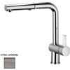 Paffoni Rock Cucina Alta Estraibile - Steel Looking - Codice RO285ST