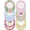 Talking Tables Set da 12 Piatti da Dessert In Carta con Stampa Floreale Vintage (18 cm) | Piatti da Party Incantevoli ed Eleganti | Per Compleanni Matrimoni Baby Shower Anniversari Di Matrimonio