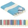 Flora Furora furora HOLIDAY Telo Mare Grande, cotone 100x200 cm | Telo Spiaggia antisabbia | Asciugamano Mare Fouta, frange e angoli - Pareo Donna Uomo Ragazzi | Pic Nic Beach Towel Coperta, lungo leggero