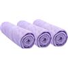 Easy dort Set di 3 fodere per fasciatoio in cotone 50x70 / 55x75 / 50x80 cm - Viola
